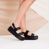 Sandalia Mujer Perfect Negro Azaleia