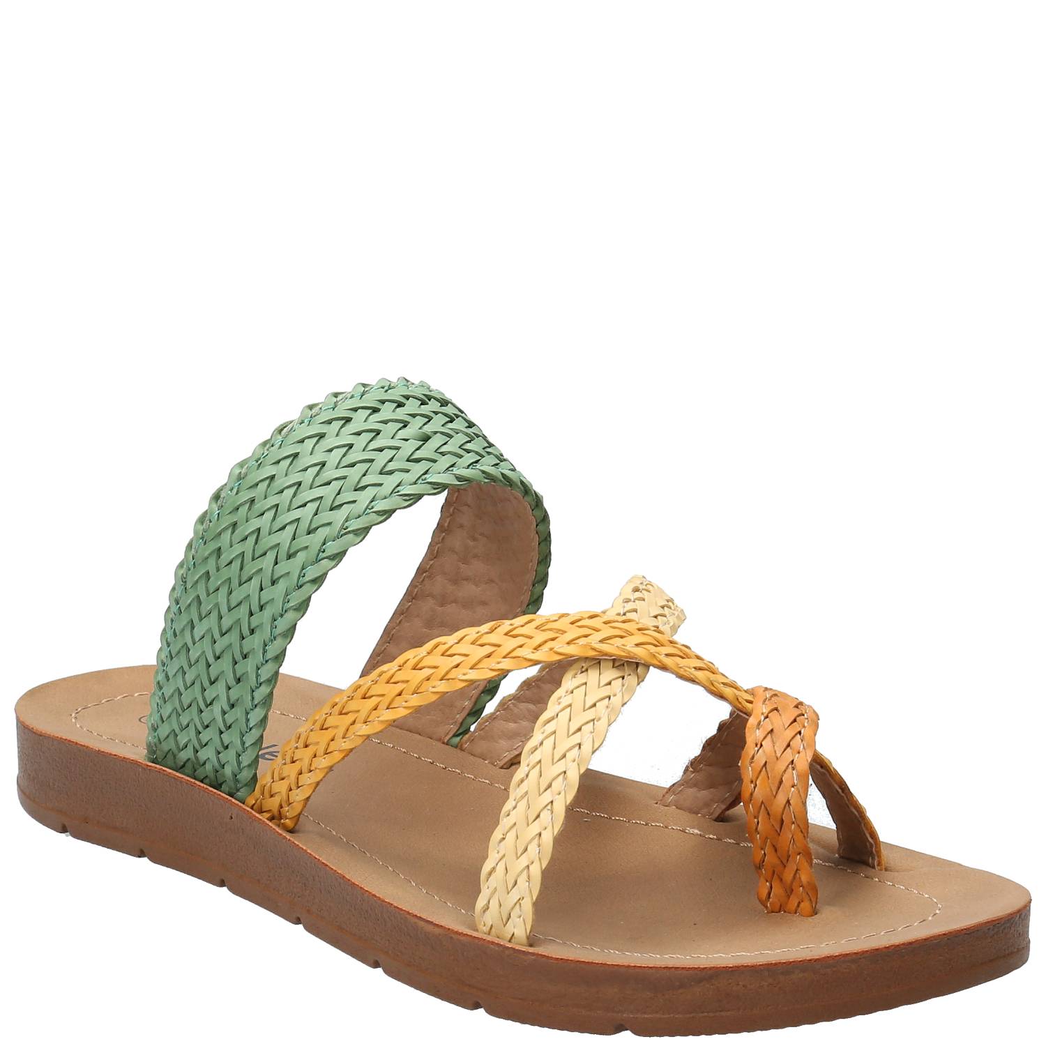 Sandalia Mujer Fannie Verde Azaleia