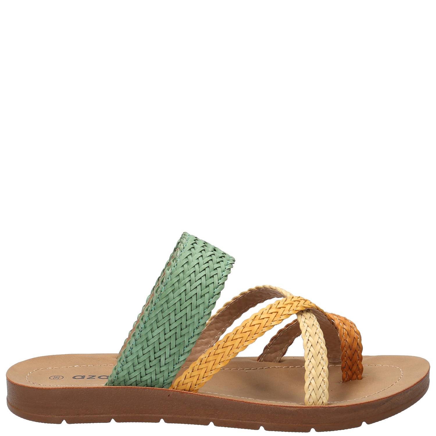 Sandalia Mujer Fannie Verde Azaleia