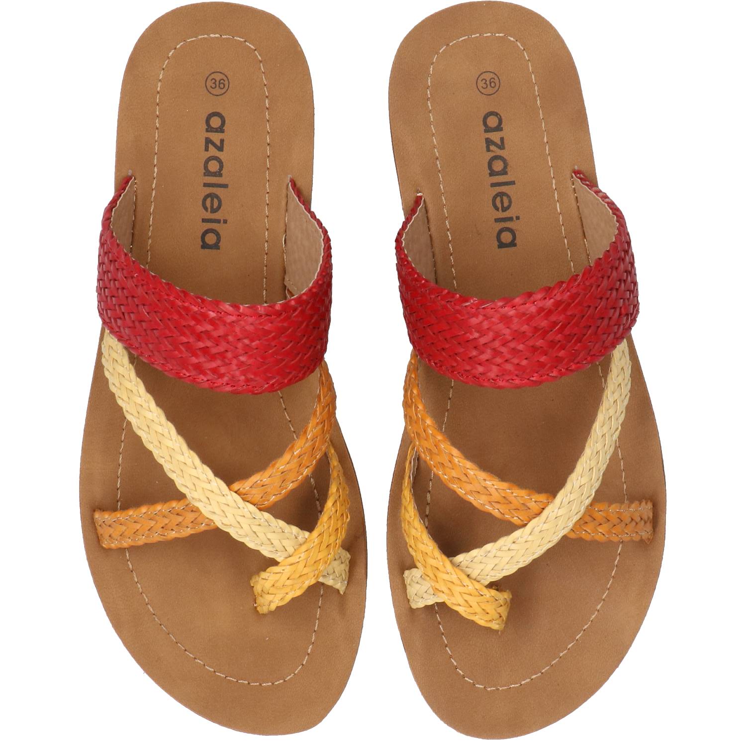 Sandalia Mujer Fannie Rojo Azaleia