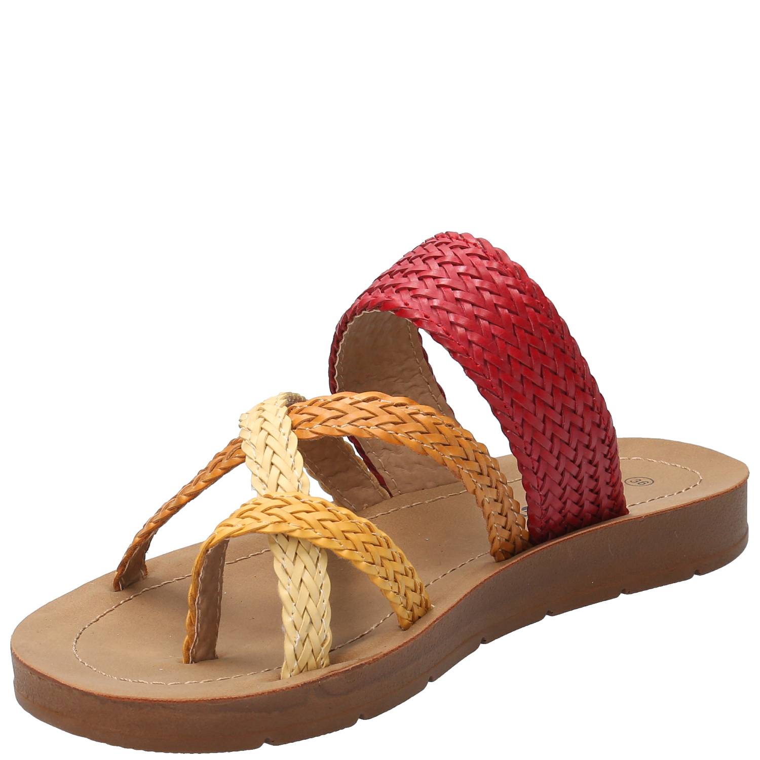 Sandalia Mujer Fannie Rojo Azaleia