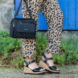 Sandalia Mujer Harmony Negro Azaleia