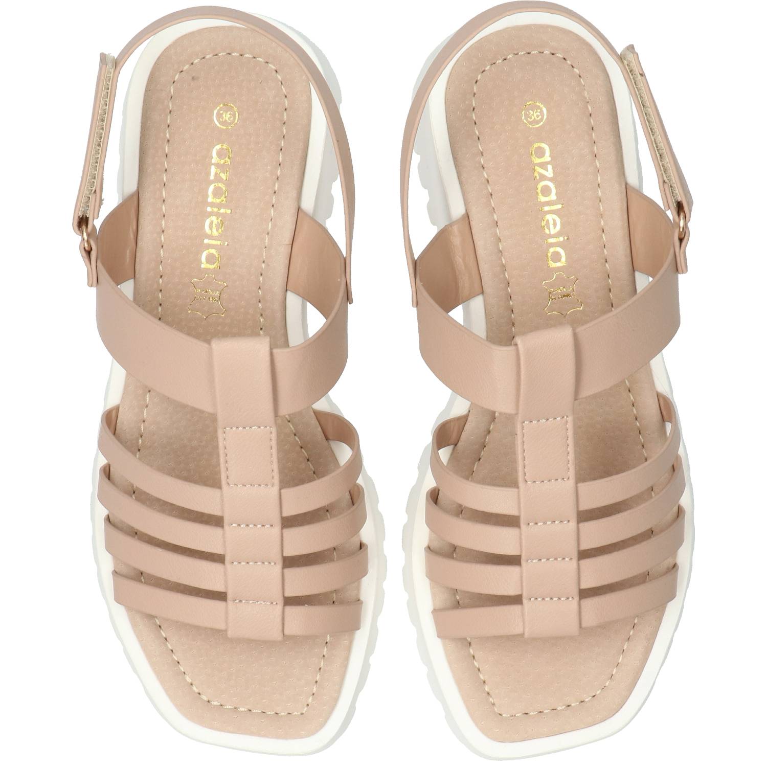 Sandalia Mujer Madelia Beige Azaleia