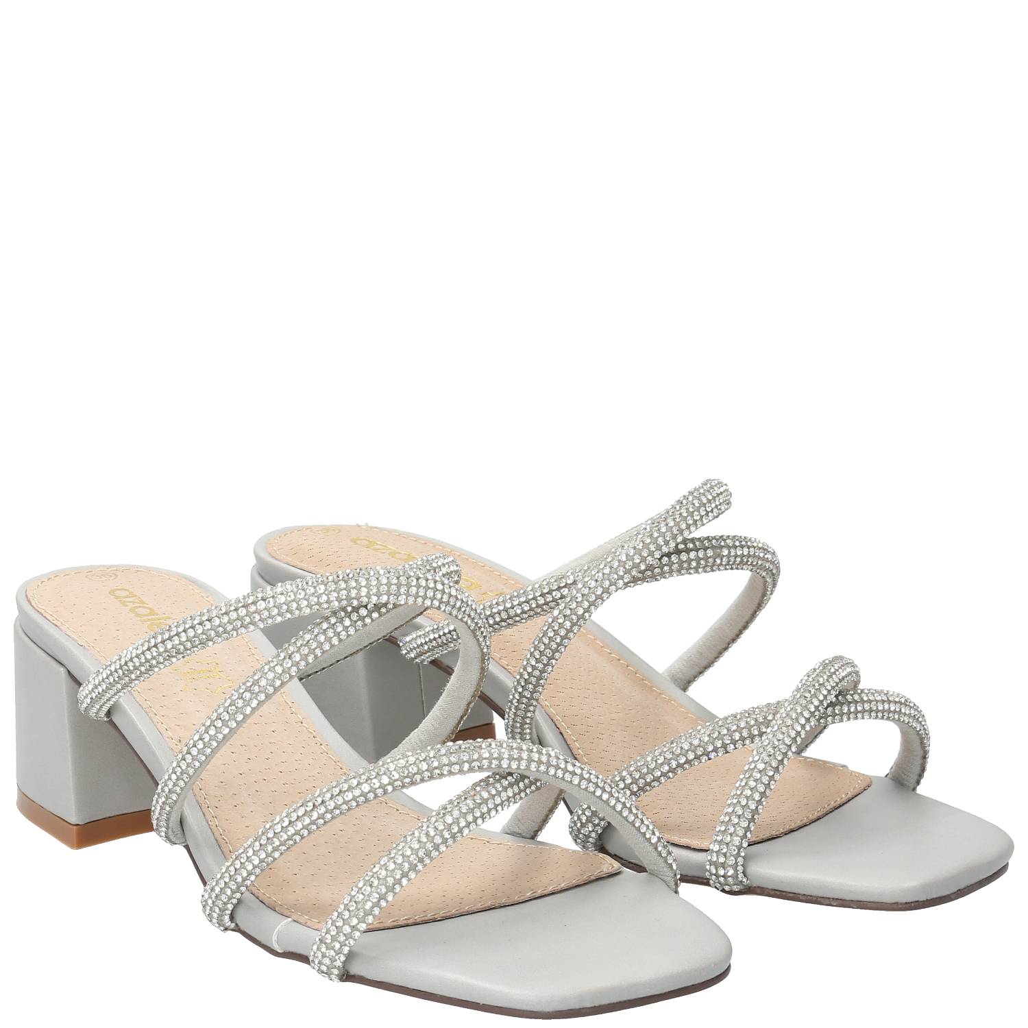 Sandalia Mujer Cadie Plateado Azaleia