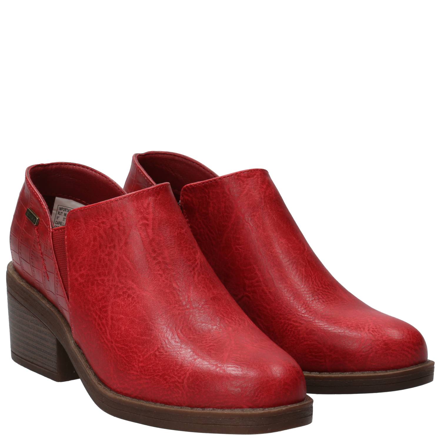 Botín Mujer Kaia Rojo Azaleia