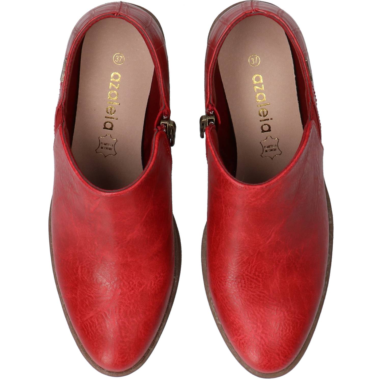 Botín Mujer Kaia Rojo Azaleia