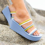 Sandalia Mujer Petra Azul Azaleia