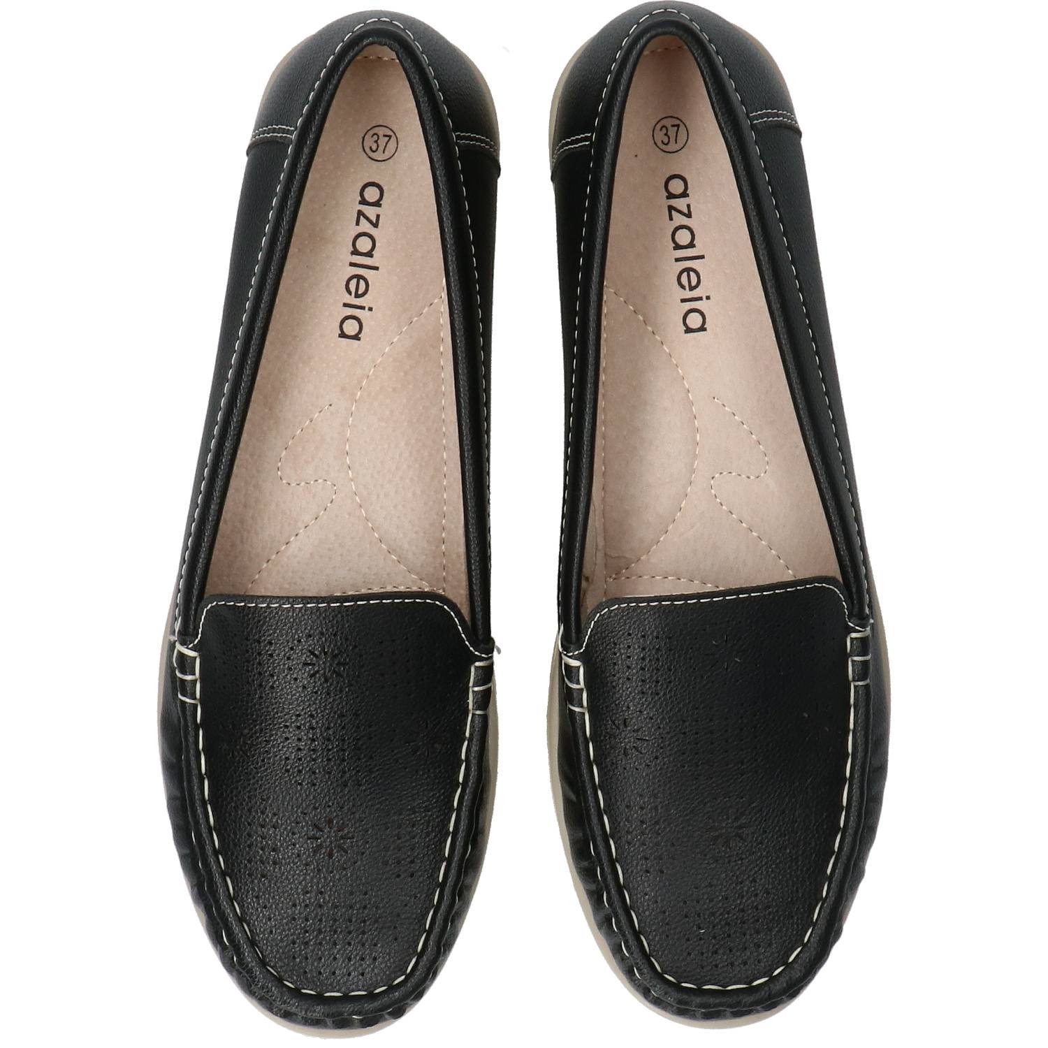 Mocasín Mujer Xandra Negro Azaleia