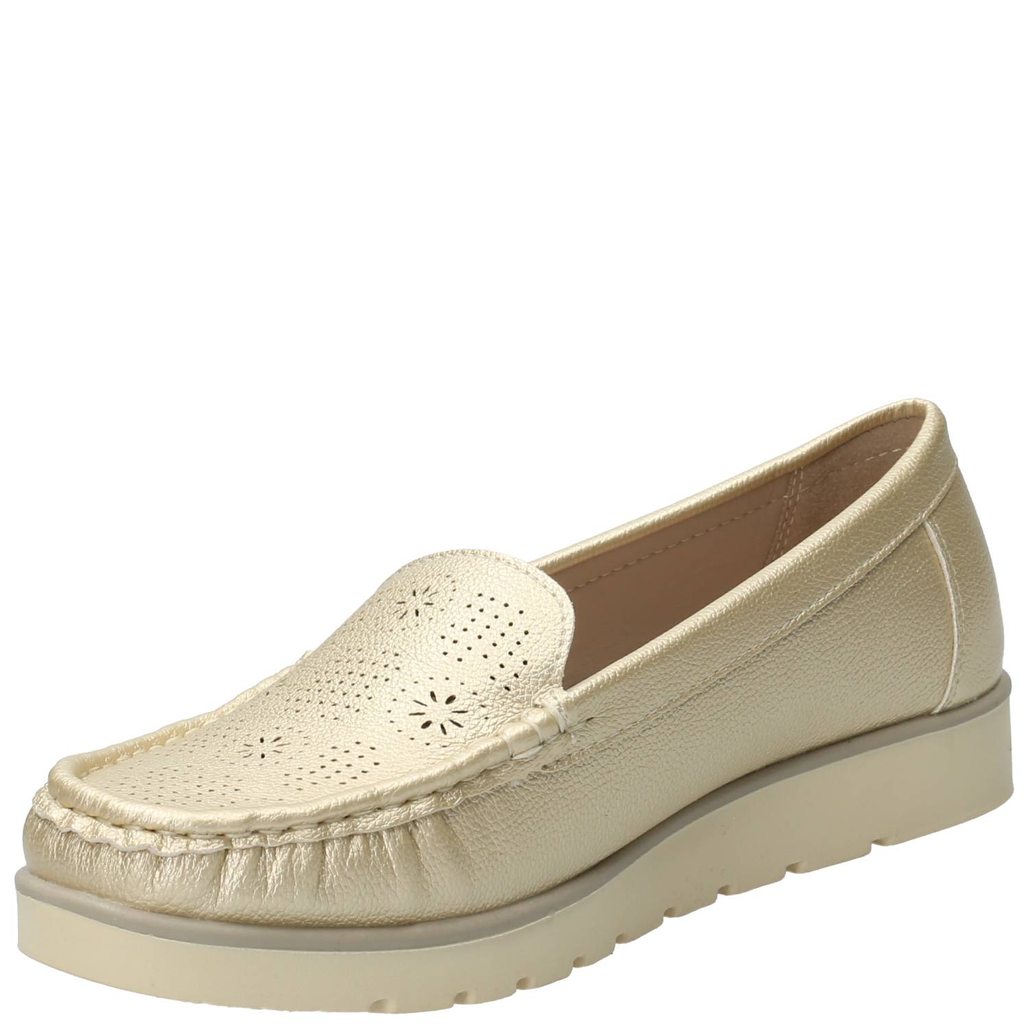 Mocasín Mujer Xandra Dorado Azaleia