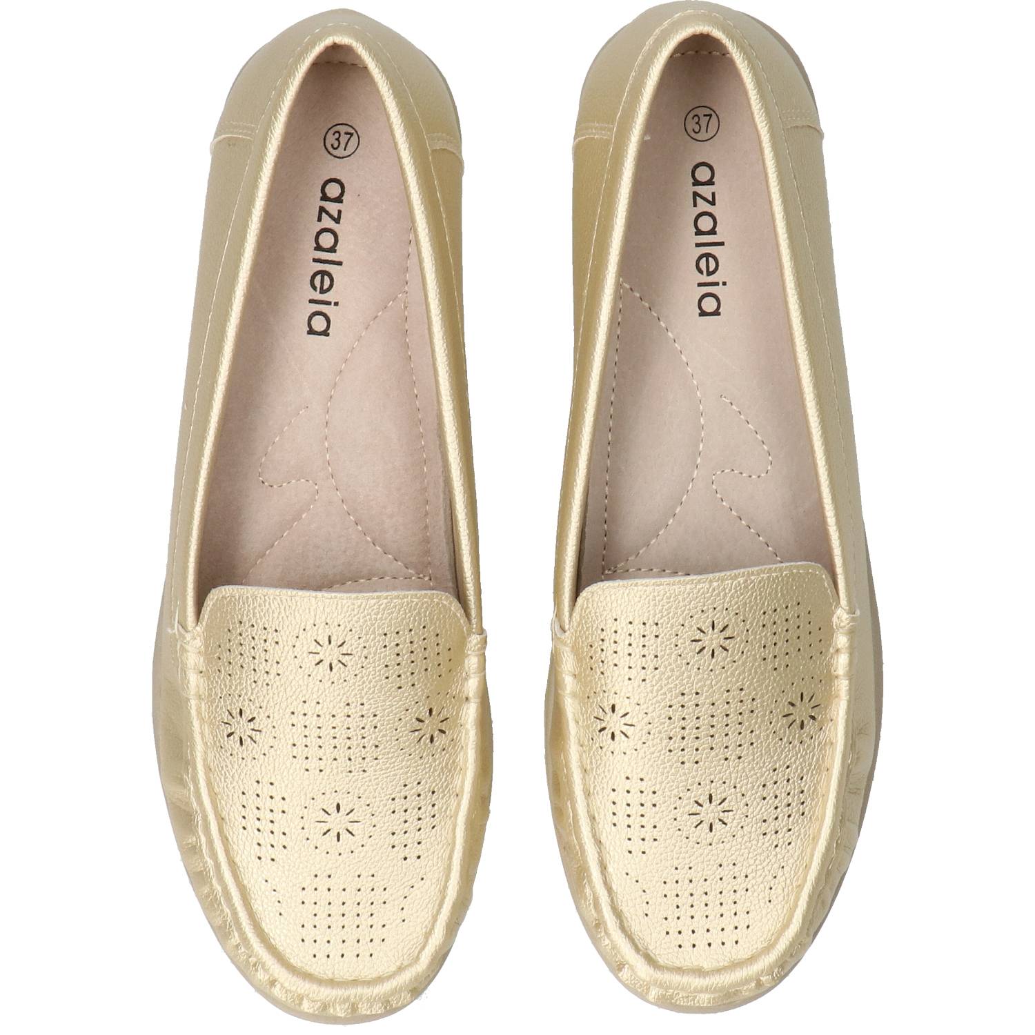 Mocasín Mujer Xandra Dorado Azaleia