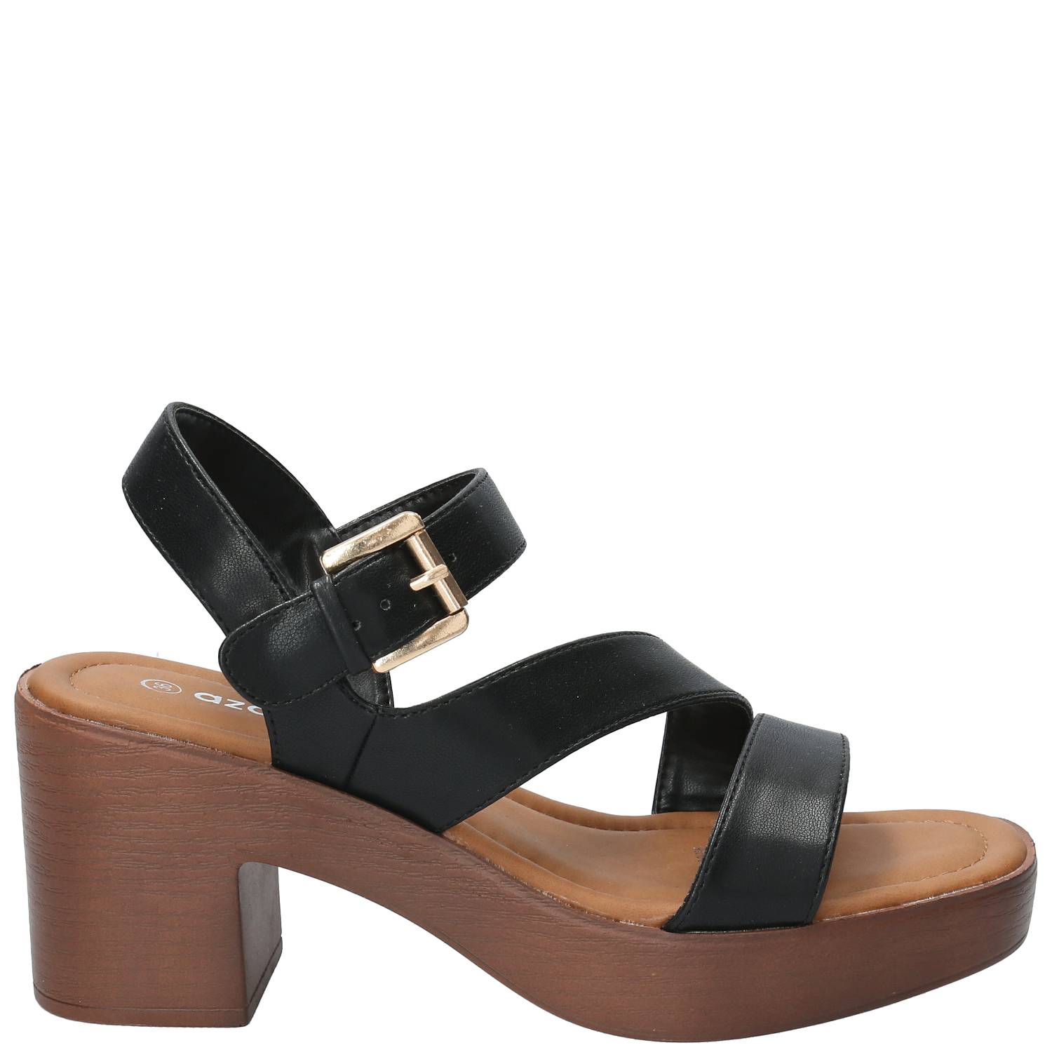 Sandalia Mujer Chloe Negro Azaleia