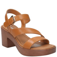 Sandalia Mujer Chloe Cognac Azaleia