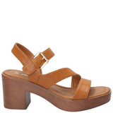 Sandalia Mujer Chloe Cognac Azaleia