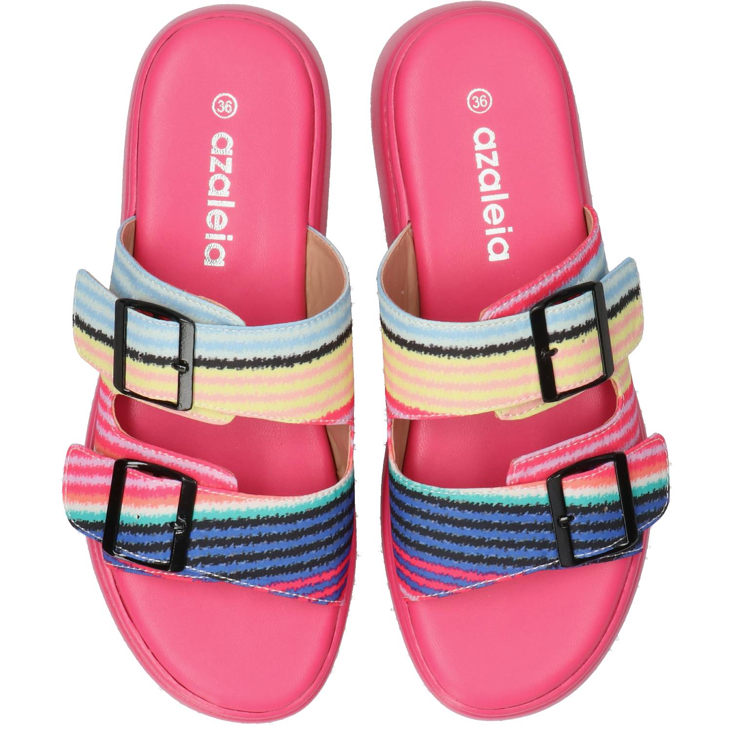 Sandalia Mujer Nora Rayas/Stripes Azaleia