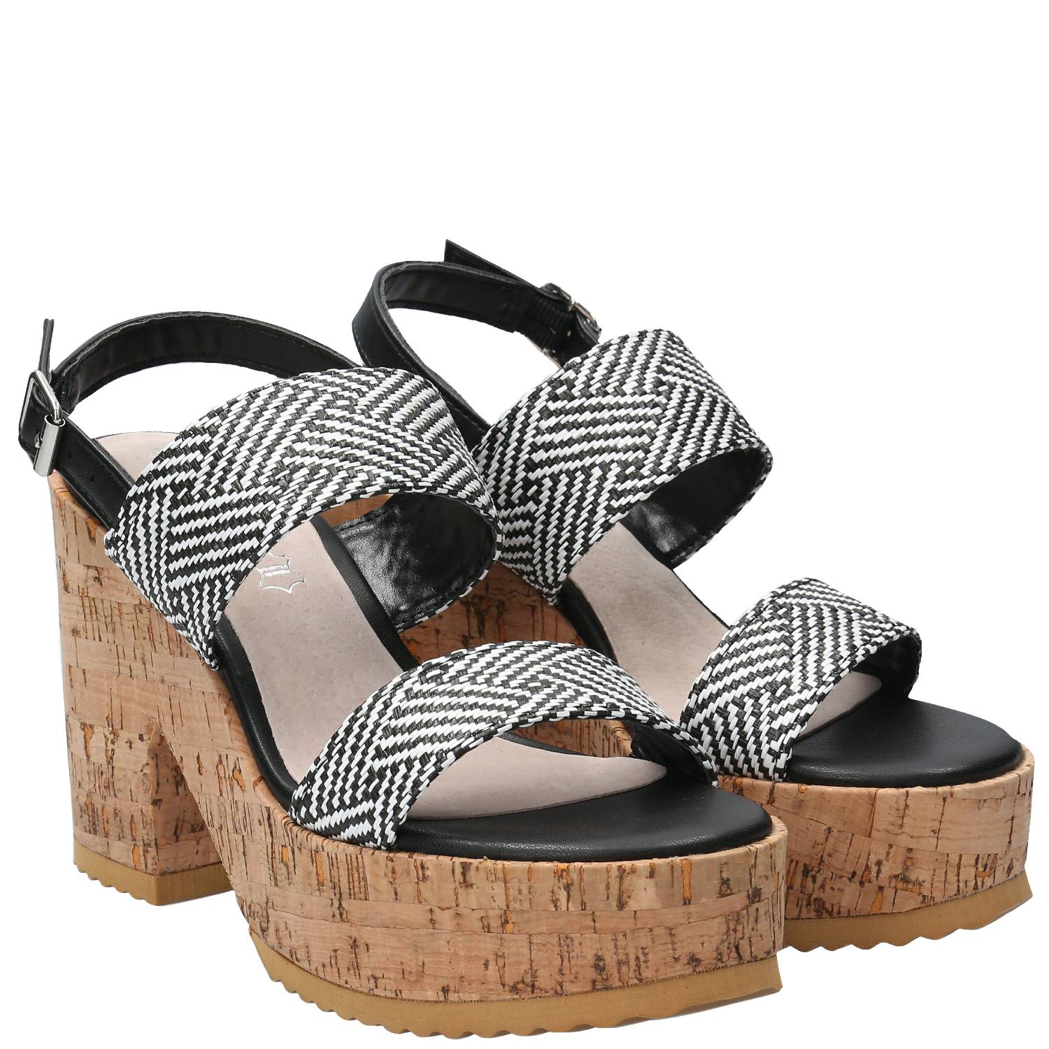 Sandalia Mujer Hatria Negro Azaleia