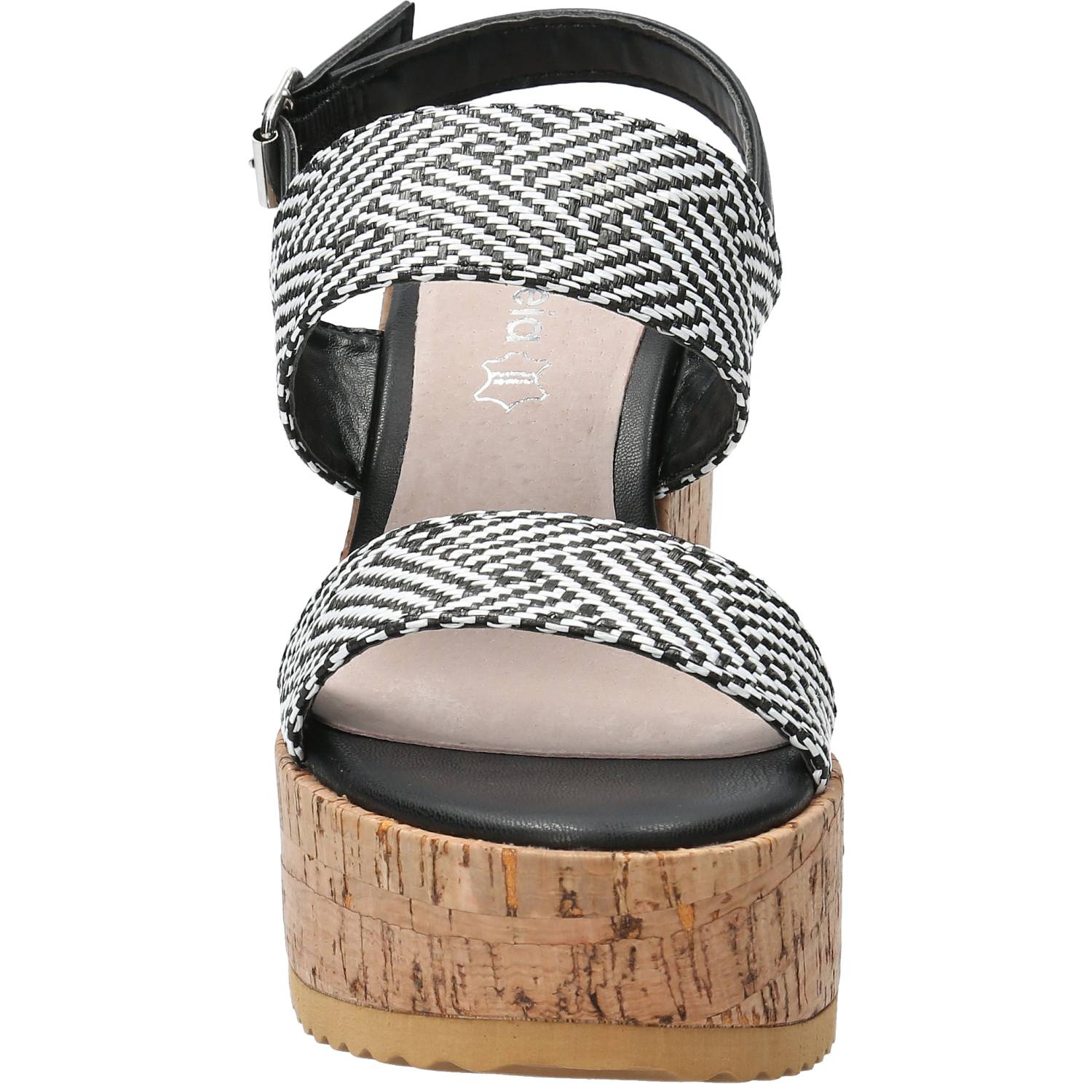 Sandalia Mujer Hatria Negro Azaleia