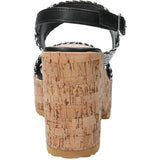 Sandalia Mujer Hatria Negro Azaleia