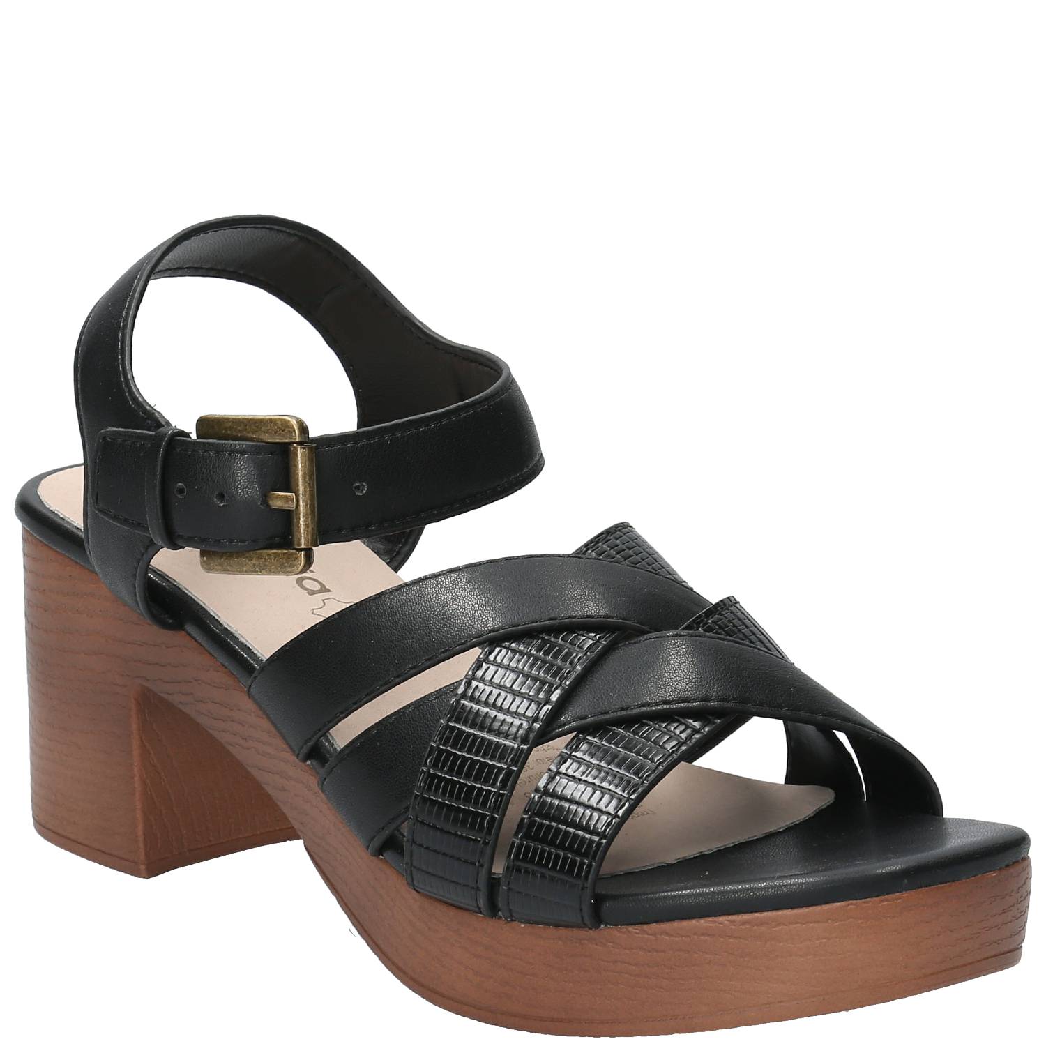 Sandalia Mujer Clara 1 Negro Azaleia