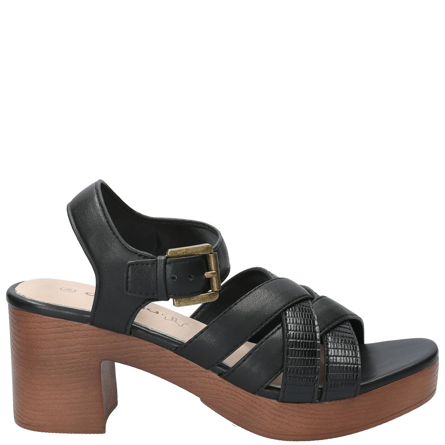 Sandalia Mujer Clara 1 Negro Azaleia