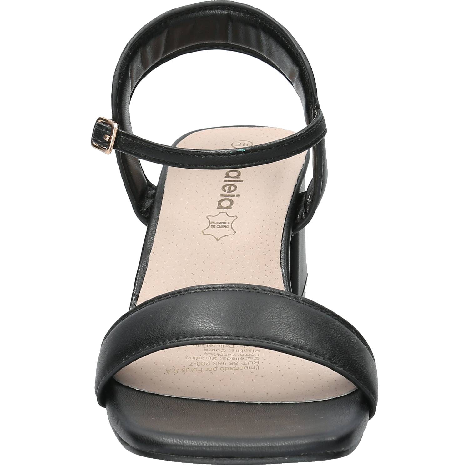 Sandalia Mujer Lindy Negro Azaleia