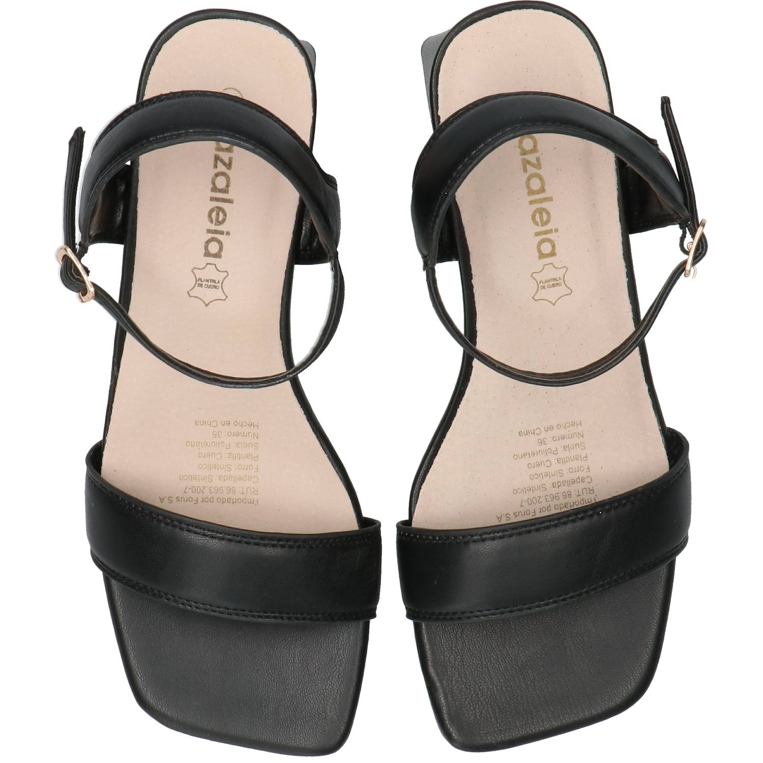 Sandalia Mujer Lindy Negro Azaleia