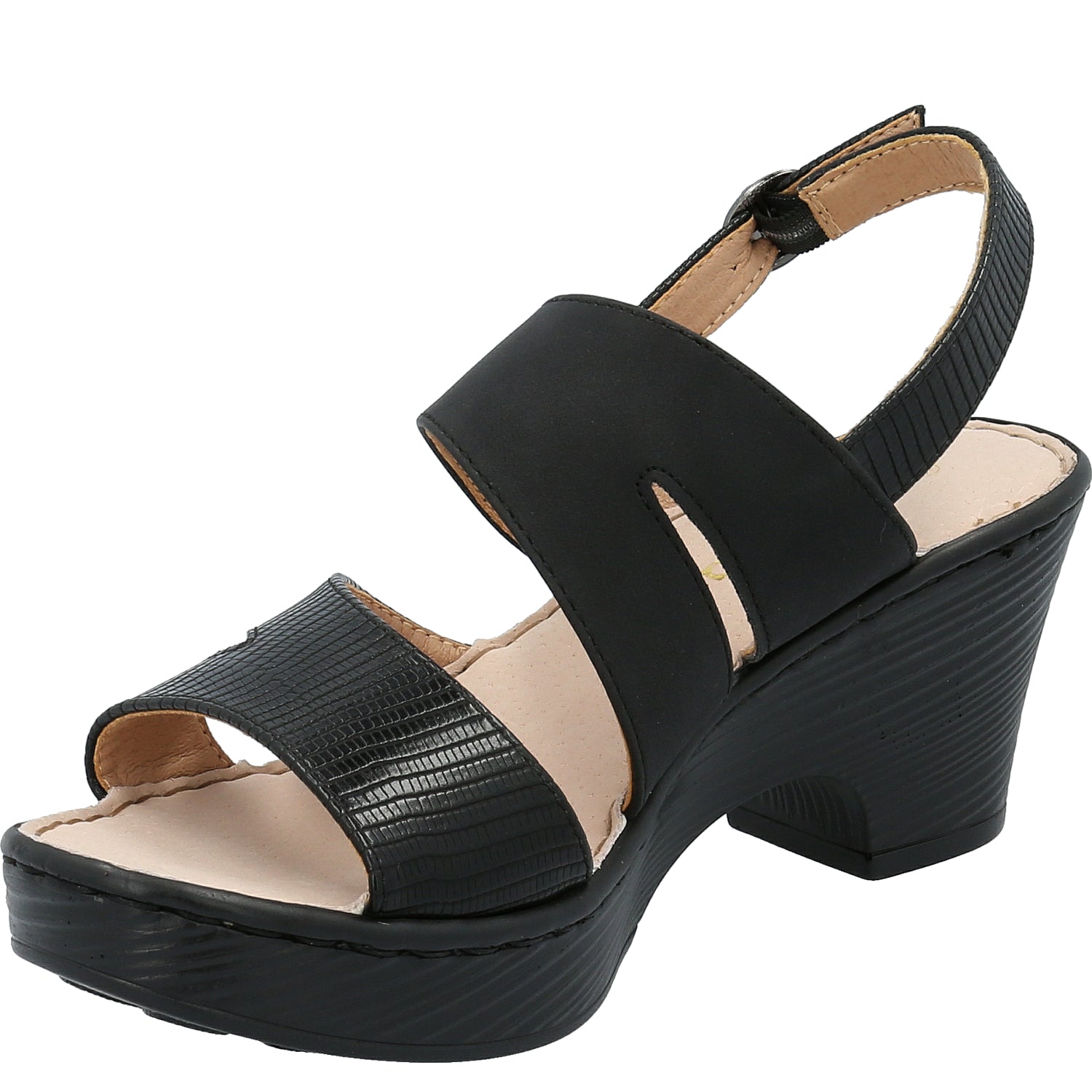 Sandalia Mujer Constant Negro Azaleia