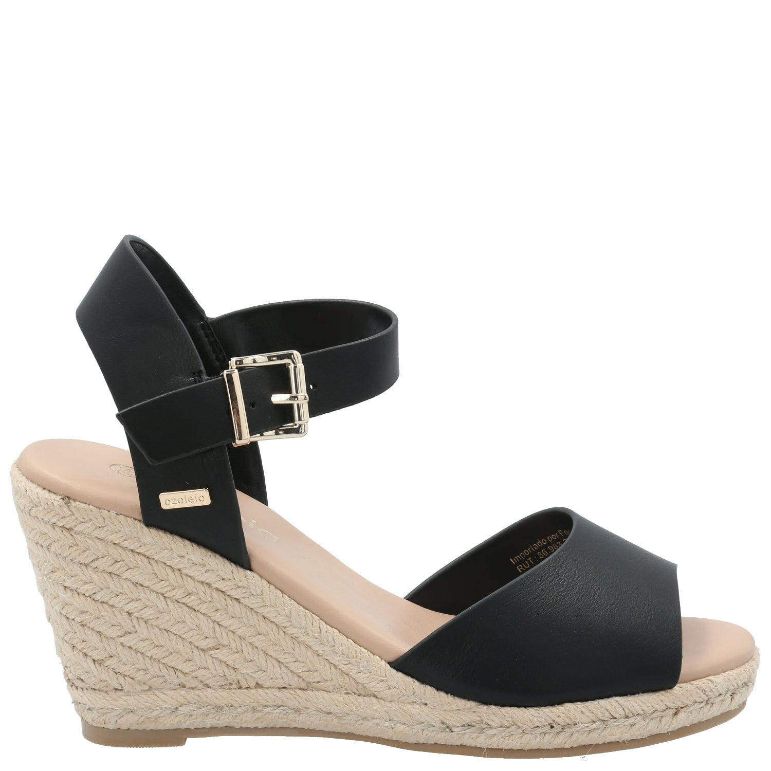 Sandalia Mujer Blu Negro Azaleia
