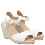 Sandalia Mujer Blu Blanco Azaleia