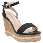 Sandalia Mujer Jack Negro Azaleia
