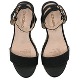 Sandalia Mujer Jack Negro Azaleia