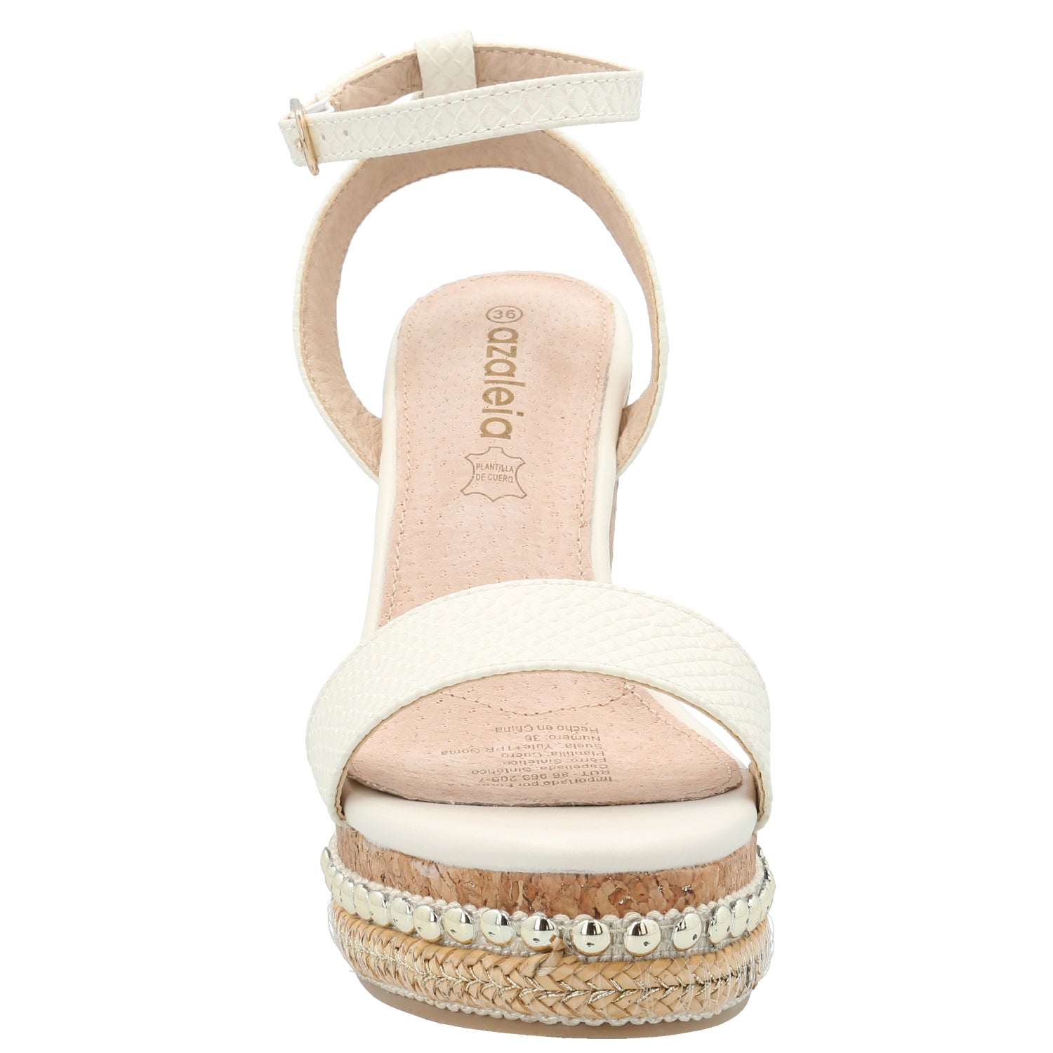 Sandalia Mujer Jack Blanco Azaleia