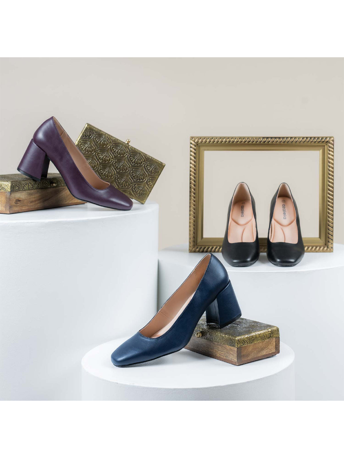 Zapato Mujer Amaya Azul Azaleia