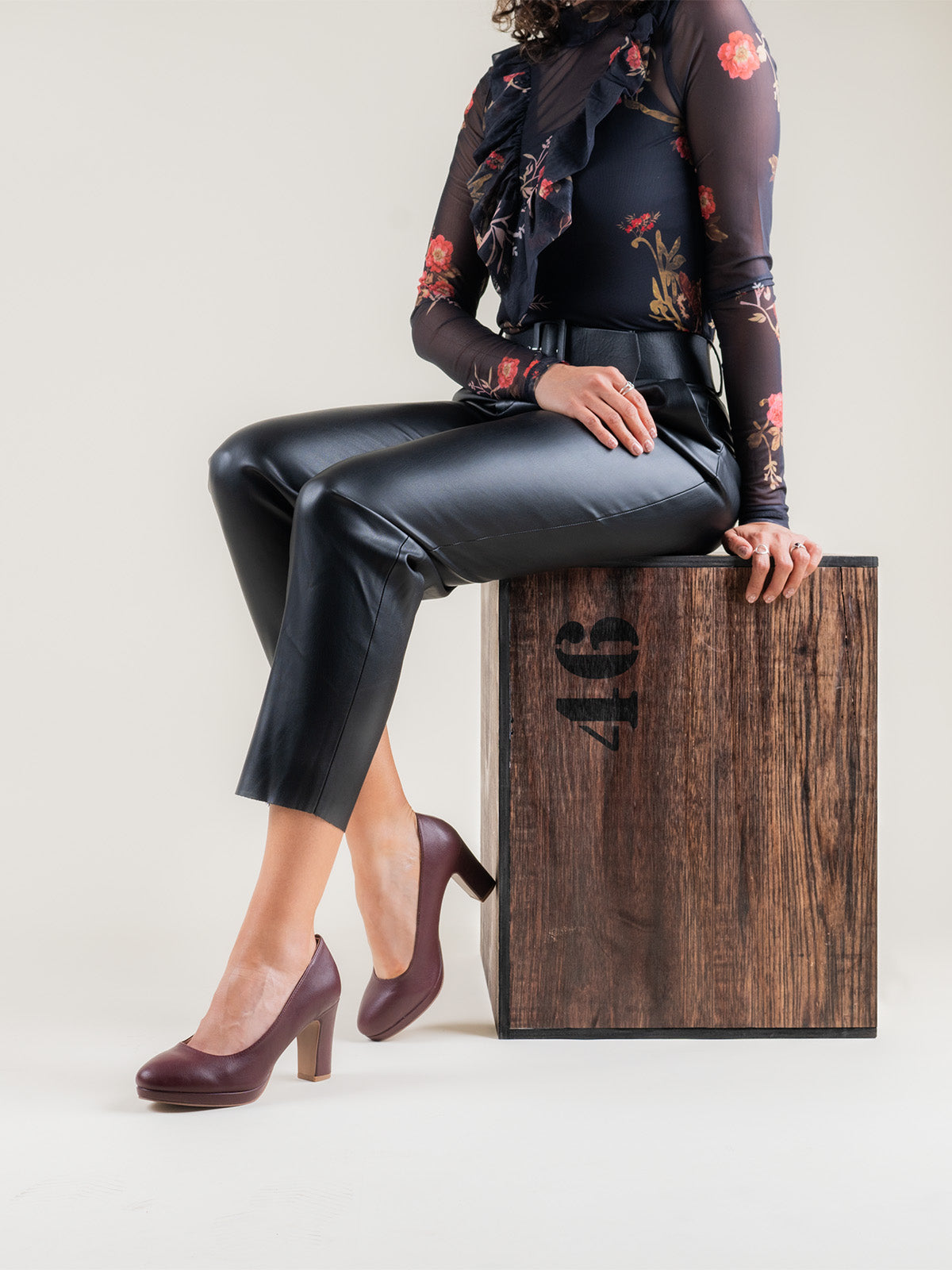 Zapato Mujer Africa 2 Burdeo Azaleia