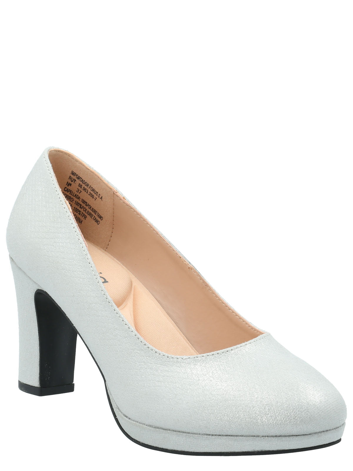 Zapato Mujer Azucena Plateado Azaleia