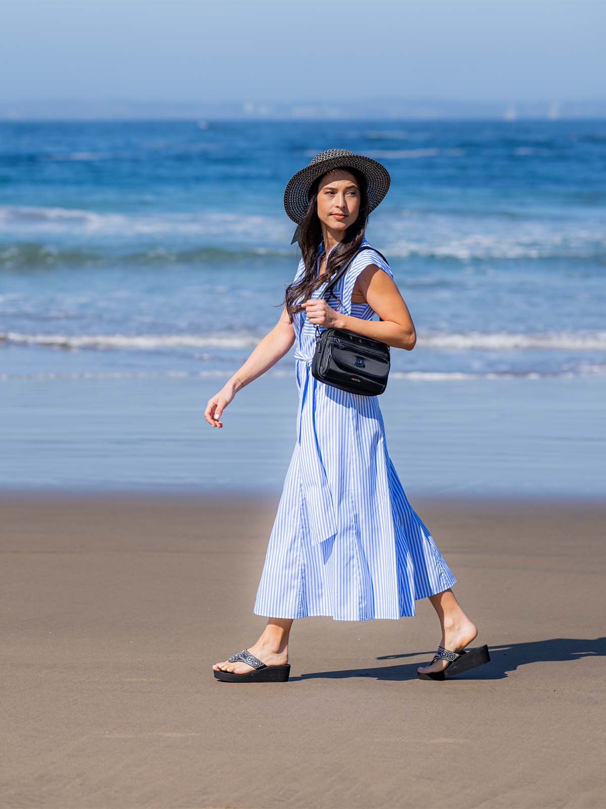 Hawaiana Mujer Donatella 1 Negro Azaleia