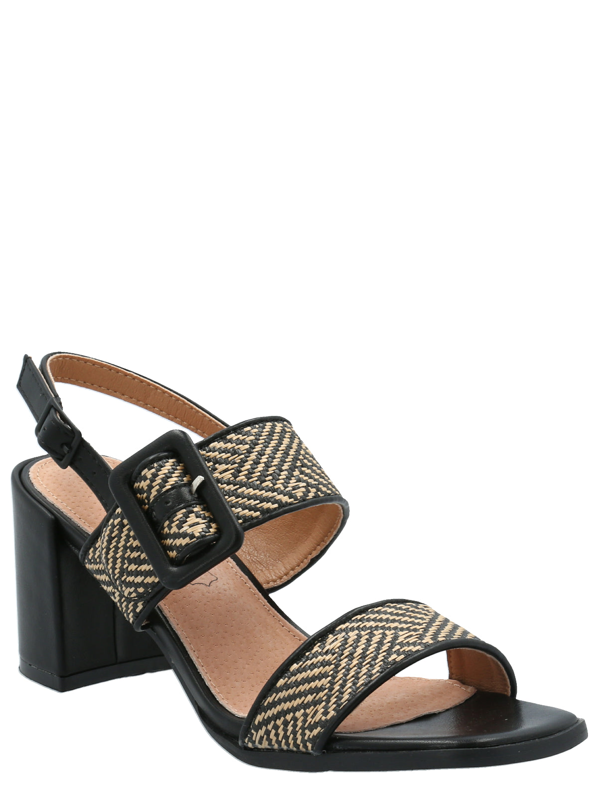 Sandalia Mujer Jamino Negro Azaleia