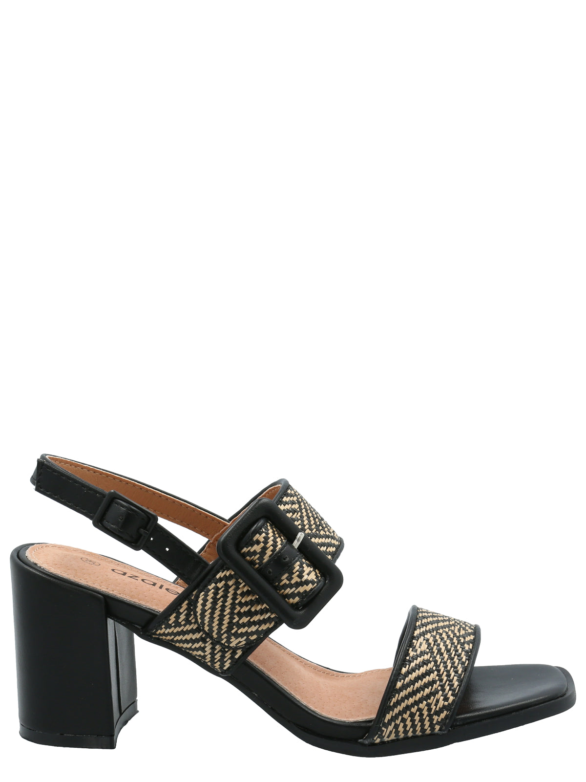 Sandalia Mujer Jamino Negro Azaleia