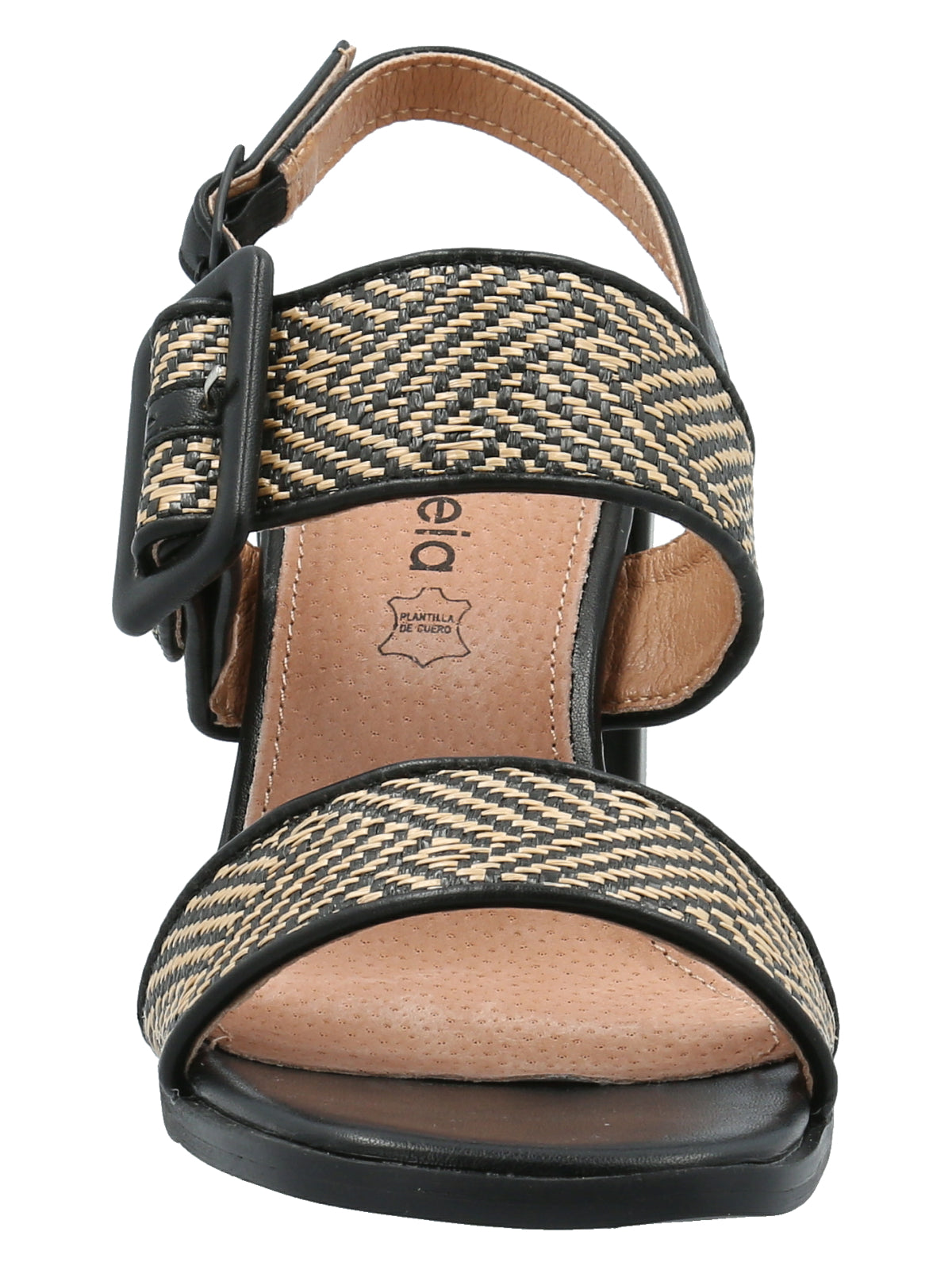 Sandalia Mujer Jamino Negro Azaleia