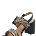 Sandalia Mujer Jamino Negro Azaleia