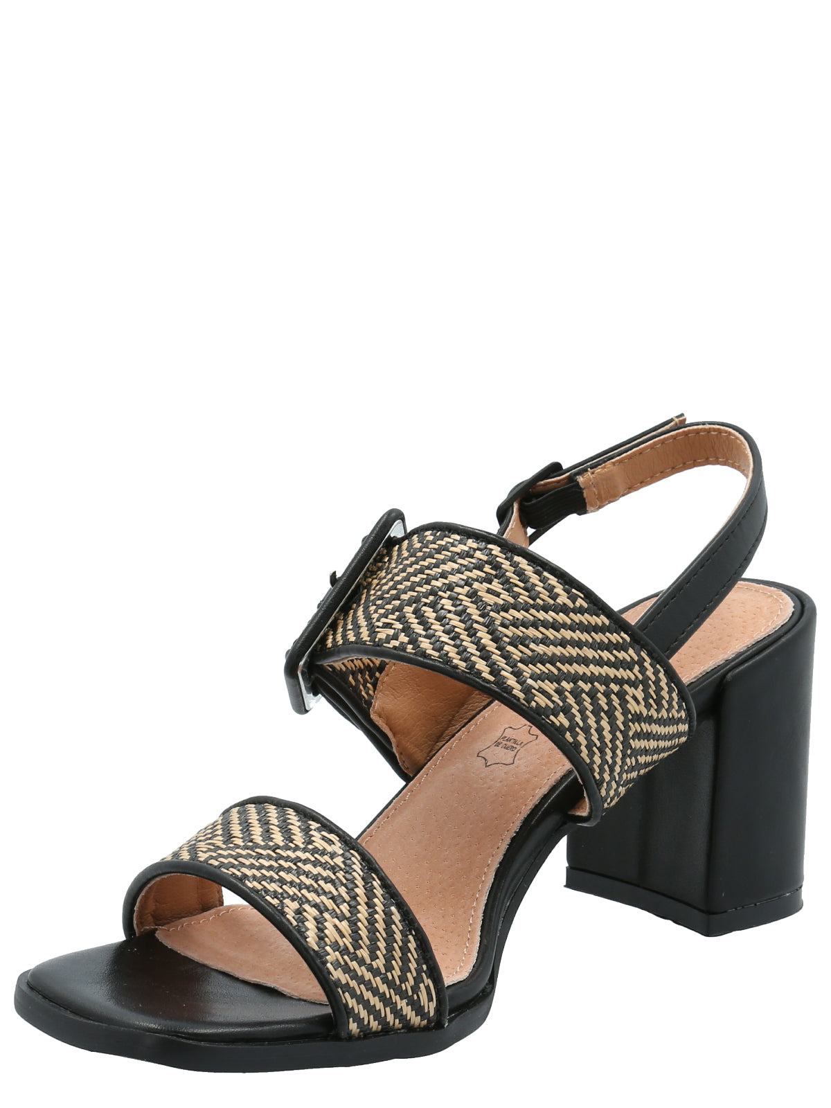 Sandalia Mujer Jamino Negro Azaleia