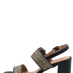 Sandalia Mujer Jamino Negro Azaleia