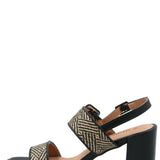 Sandalia Mujer Jamino Negro Azaleia