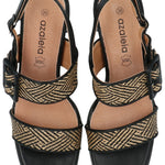 Sandalia Mujer Jamino Negro Azaleia