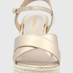 Sandalia Mujer Guido 3 Dorado Azaleia