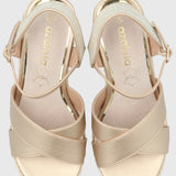 Sandalia Mujer Guido 3 Dorado Azaleia