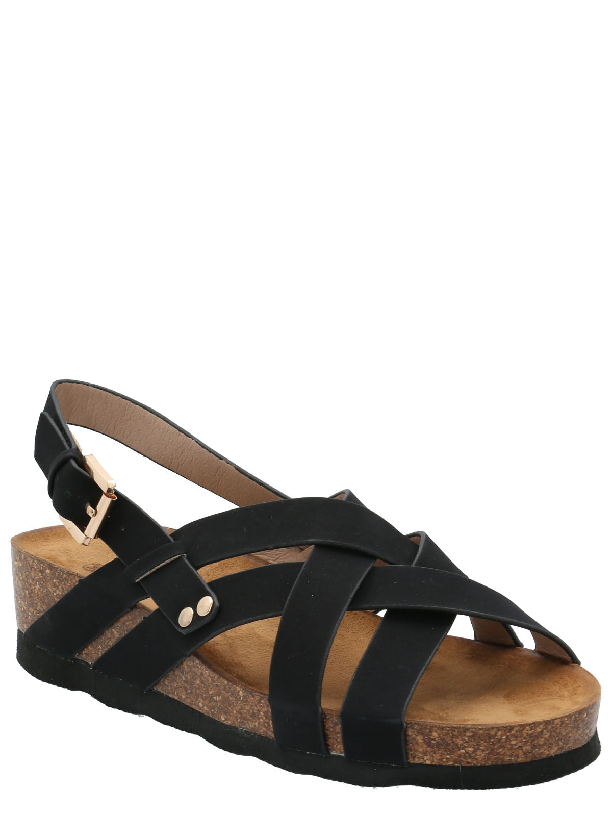 Sandalia Mujer Gennaro Negro Azaleia