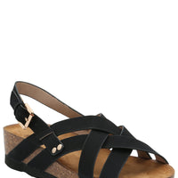 Sandalia Mujer Gennaro Negro Azaleia