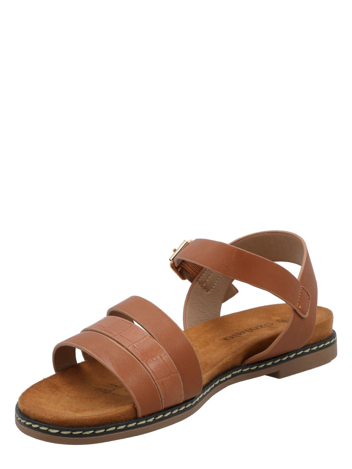 Sandalia Mujer Bruna Cognac Azaleia