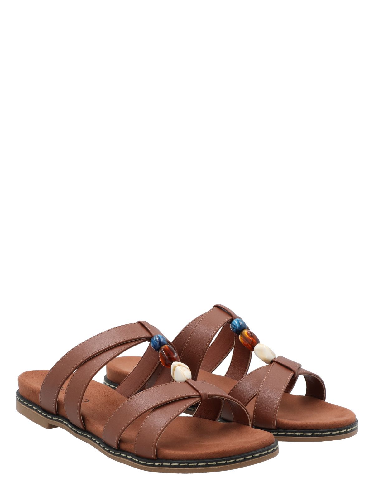 Sandalia Mujer Perla 2 Cognac Azaleia
