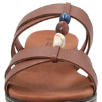 Sandalia Mujer Perla 2 Cognac Azaleia